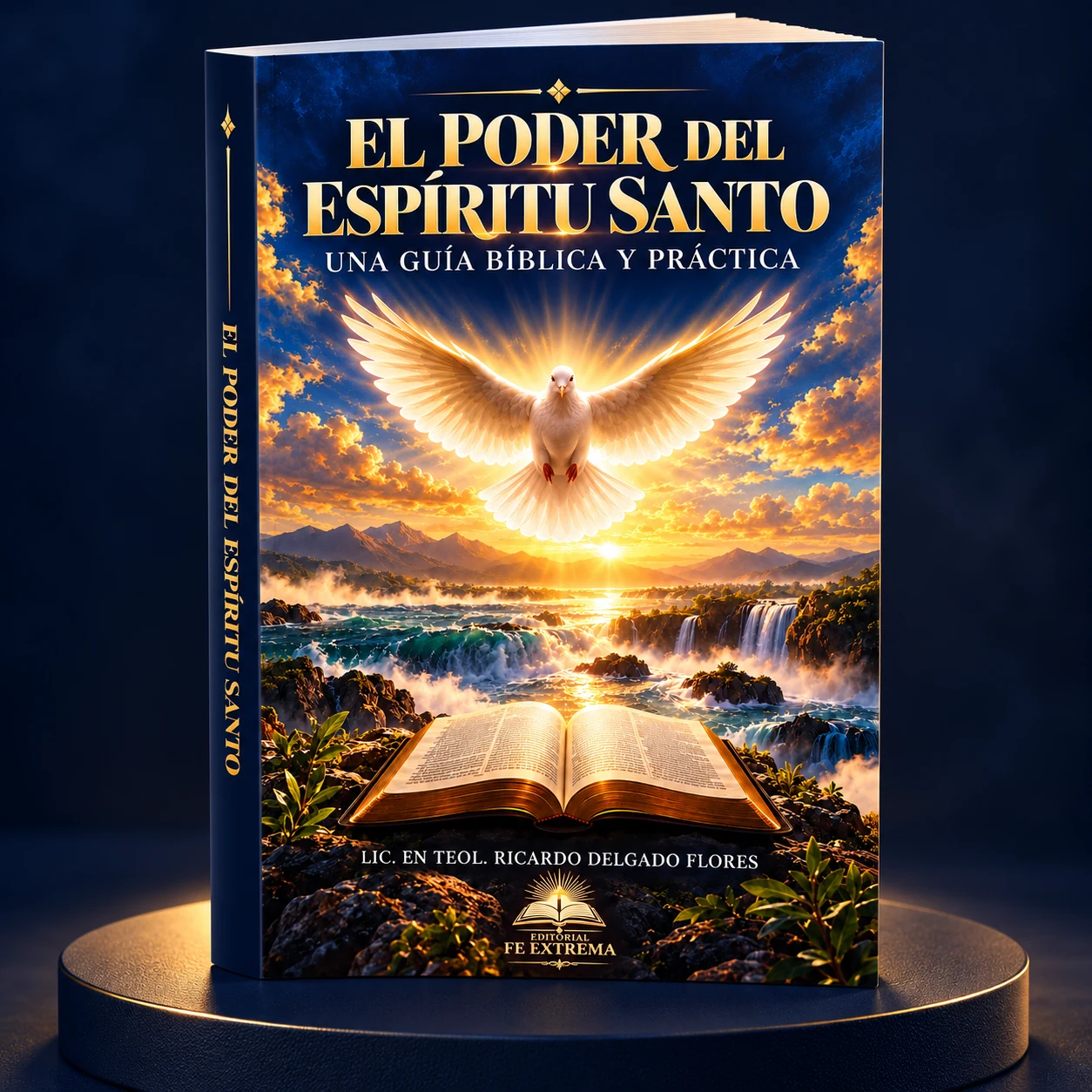 Mockup de la portada del ebook El poder del Espíritu Santo, de Editorial FE EXTREMA
